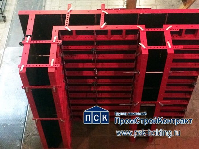 Облегчённая крупнощитовая опалубка стен МСК ТТ