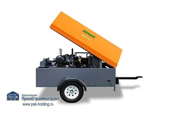 Дизельный компрессор Denair DACY 5.3/7 с двигателем Cummins