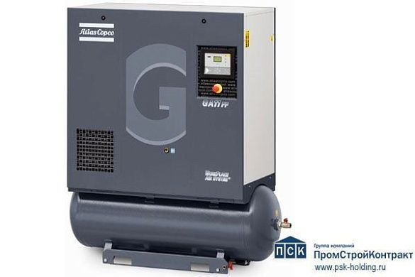 Стационарный винтовой компрессор Atlas Copco GA 11 кВт - 13 Бар