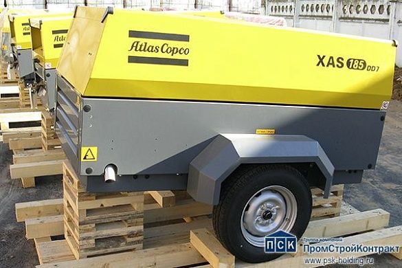 Дизельный компрессор строительный XAS 185 DD7 (портативный)